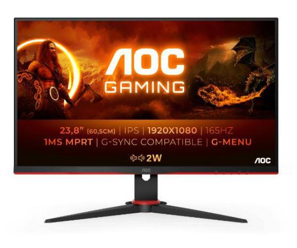 Monitor 23.8" aoc 24g2spu/bk