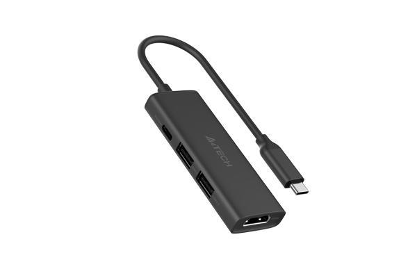 Docking station a4tech universal, 4-in-1, 0.15 m, gri