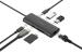 Docking station a4tech universal, 8-in-1, cablu 0.20m, gri
