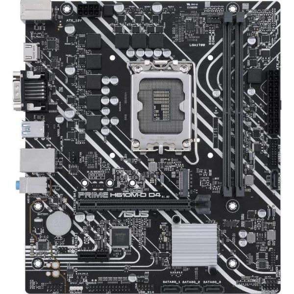 Placa de baza asus prime h610m-d d4, lga 1700