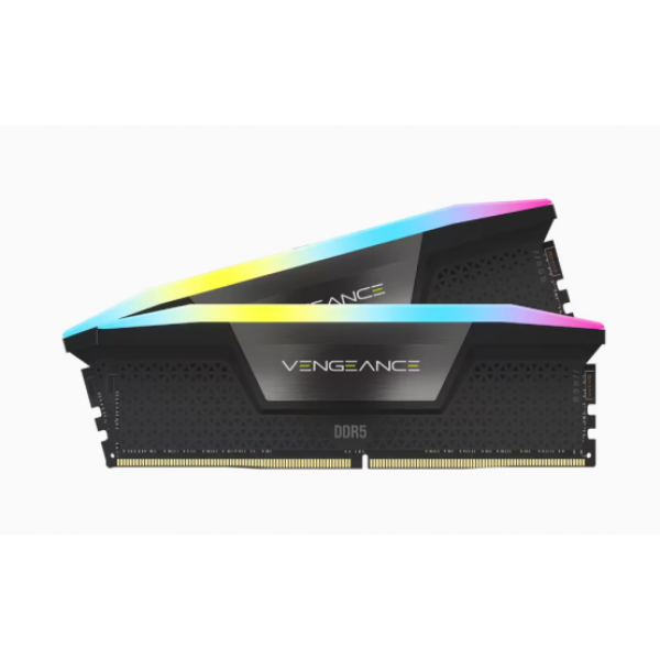 Ddr5, 6000mt/s 32gb 2x16gb dimm, unbuffered, 30-36-36-76, std pmic, amd expo, vengeance ddr5 grey heatspreader, black pcb, 1.4v