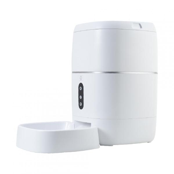 Hranitoare inteligenta de mancare pni mypet pt033pf pentru animale de casa, wifi, 3 litri, programabil din aplicatia dedicata tuya smart, integrare in scenarii si automatizari smart cu alte produse compatibile tuya, dimensiuni: 205 x 205 x 430 mm, greutat