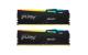 Memorie ram kingston, dimm, ddr5, 32gb, 5600mhz, cl36, 1.25v, fury, rgb, kit of 2