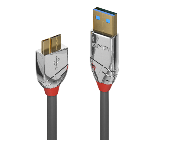 Cablu lindy 0.5m usb 3.2  type a to micro-b, latime de banda 5gbps, cromo line