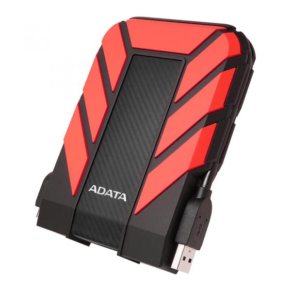 Hdd extern adata, 2tb, hd710 pro, 2.5", usb 3.1, rezistent la socuri, rosu