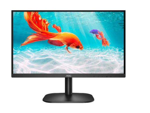 Monitor 21.5" aoc 22b2da, fhd 1920*1080, 75 hz, wled, va, 16:9, 4 ms, 3000:1, 250 cd/ mp, 178/178, antiglare + 3h, vesa 100*100, boxe 2* 2w, hdmi 1.4 x 1, vga, cablu hdmi inclus, flicker-free, low blue light, kensington lock, culoare negru