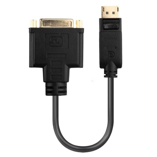 Adaptor lindy ly-41004, displayport 1.2 to dvi, negru