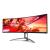 Monitor aoc ag493ucx2 48.8 inch, panel type: va, backlight: wled, resolution: 5120x1440, aspect ratio: 32:9,  refresh rate:165hz, response time gtg: 4ms, brightness: 400 cd/m², contrast (static): 3000:1, contrast (dynamic): 80m:1, viewing angle: 178º(r/l)