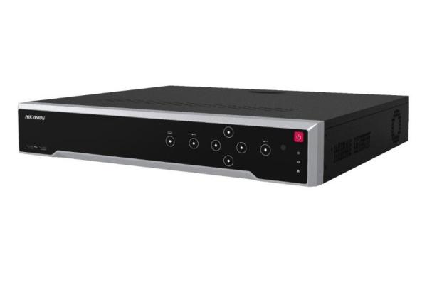 Hikvision nvr ds-7716ni-m4; 16 canale; rezolutie: pana la 32mp; iesire video: hdmi1/vga simultaneous output, hdmi2/vga independent output; iesire audio: 1-ch, rca (linear, 1 kΩ),two-way audio; decoding format: h.265+/h.265/h.264+/h.264; dual-stream record