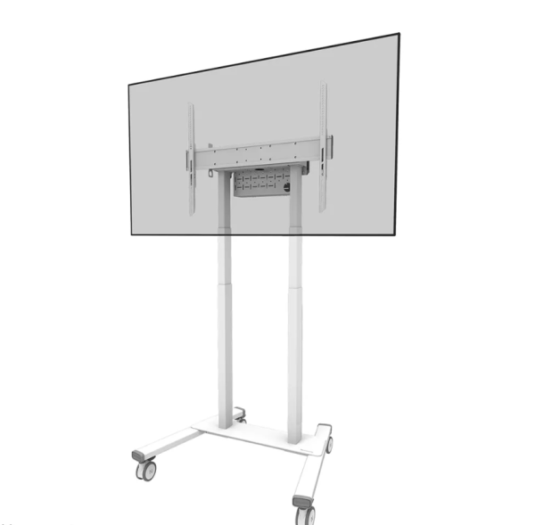 Stand mobil motorizat neomounts by newstar, 37"-100", 110 kg, vesa 800x600, alb