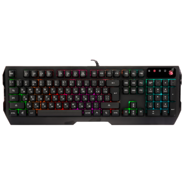 Tastatura a4tech q135 bloody gaming, cu fir, 106 taste, negru