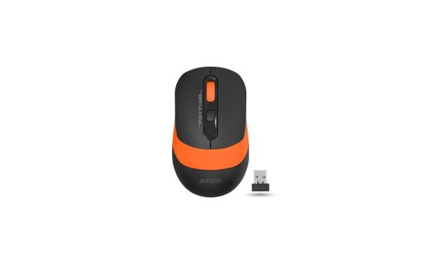 Mouse a4tech, gaming, wireless, optic, 2000 dpi, negru / portocaliu
