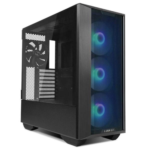 Lian li lancool iii e-atx mid-twr rgb negru, pci-slots 8, preinstalled fans 4x 140 mm