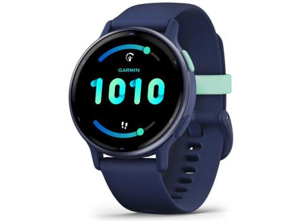 Ceas smartwatch garmin vívoactive 5 blue/blue metal