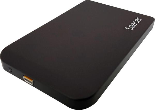 Rack extern spacer, pt hdd/ssd, 2.5 inch, sata, interfata pc usb 3.0, husa piele sintetitca, aluminiu, negru