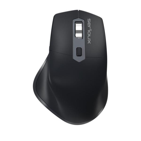 Mouse serioux apex 166 wireless, negru, senzor: optic, dpi: 800/ 1200/ 1600/ 2400, conexiune: dongle usb 2,4 ghz, banda de frecventa: 2,4 ghz, click silentios, design ergonomic, baterie integrată litiu de 500 mah, cerințe os: win, mac, vista