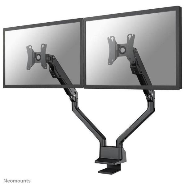 Brat dublu pt monitor neomounts by newstar, fullmotion 10"-32", greutate maxima suportata 8 kg per monitor, vesa min: 75x75 mm, vesa max: 100x100 mm, negru