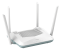 D-link ax3200 smart router dual-band r32, interfata: 4 x 10/100/1000, 1 x wan gb, standarde wireless: ieee 802.11ax/ac/n/g/b/k/v/a/h, ieee 802.3u/ab, 4 x antene externe, viteza wireless: 2.4 ghz up to 800 mbps, 5 ghz up to 2402 mbps, dimensiuni: 228.30 x 