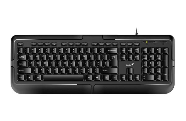 Tastatura genius kb-118 cu fir,104 taste, negru