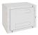 Rack de perete triton sectiune simpla 6u 500mm adancime usa sticla panouri laterale fixe sectiuni ventilatie activa, sectiuni acces cabluri sus/jos/spate securizare cu cheie, 1 pereche montanti reglabili ip30 gri