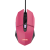 Mouse trust gxt110w felox cu fir,  6400 dpi, roz