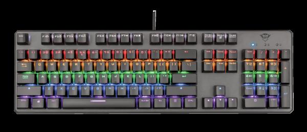 Tastatura trust gxt 865 asta, mechanical gaming, neagra