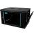 Cabinet 19″ spacer 6u 600x450mm, fixare pe perete, flatpack (dezasamblat), black, usa sticla cu blocare, panouri detasabile, otel 1.5mm, sarcina maxima 60kg