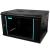 Cabinet 19″ spacer 6u 600x450mm, fixare pe perete, flatpack (dezasamblat), black, usa sticla cu blocare, panouri detasabile, otel 1.5mm, sarcina maxima 60kg