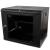 Cabinet 19″ spacer 9u 500x450mm, fixare pe perete, flatpack (dezasamblat), black, usa sticla cu blocare, panouri detasabile, otel 1mm, sarcina maxima 25kg