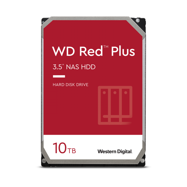 Hdd wd red™ plus 10tb, 7200rpm, sata iii