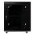 Cabinet 19″ spacer 12u 500x400mm, fixare pe perete, flatpack (dezasamblat), black, usa sticla cu blocare, panouri detasabile, otel 1mm, sarcina maxima 25kg