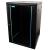 Cabinet 19″ spacer 18u 600x600mm, fixare pe perete, flatpack (dezasamblat), black, usa sticla cu blocare, panouri detasabile, otel 1.5mm, sarcina maxima 60kg