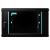 Cabinet 19″ spacer 6u 600x600mm, fixare pe perete, flatpack (dezasamblat), black, usa sticla cu blocare, panouri detasabile, otel 1.5mm, sarcina maxima 60kg
