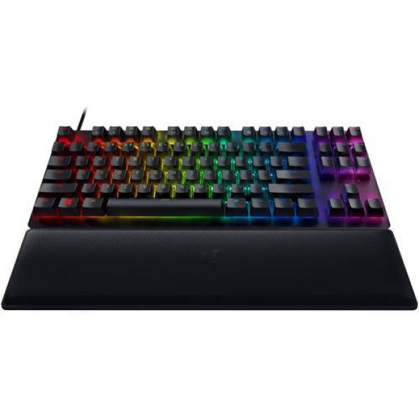 Tastatura razer huntsman v2 tenkeyless (purple switch) cu fir, negru