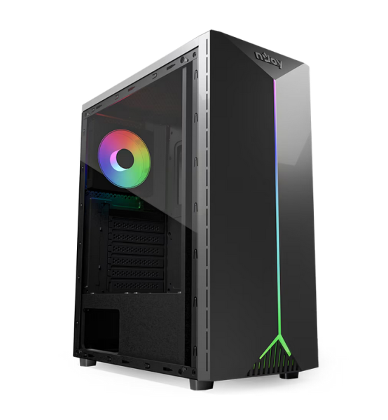 Carcasa njoy pc anil mid tower atx, psu not included, ventilator 1x 120mm spate