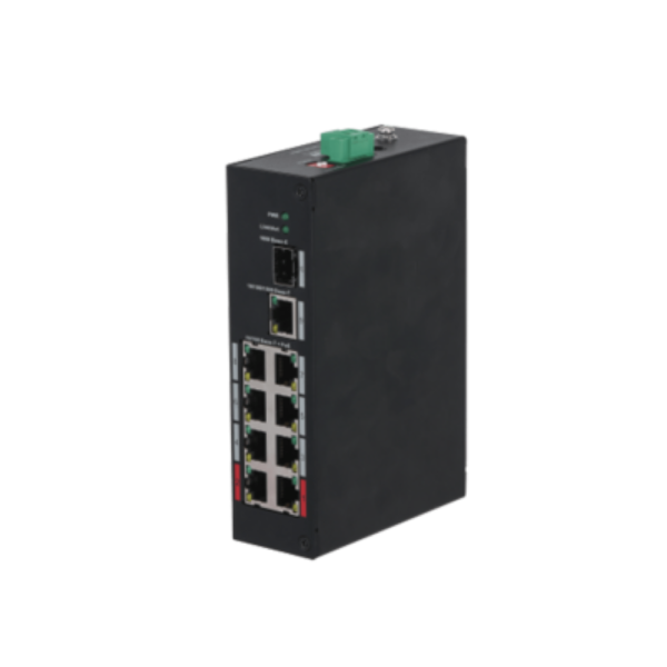 Dahua switch 8 porturi, poe, pfs3110-8et-96-v2, standarde retea: ieee802.3/ieee802.3u/ieee802.3x/ieee 802.3ab/ieee802.3z, capacitate de comutare: 7.6 gbps, rata de transfer: 4.17 mpps, porturi poe: 1,2,4,5 (v+) / 3,6,7,8 (v-), distanta poe: 250m, interfat