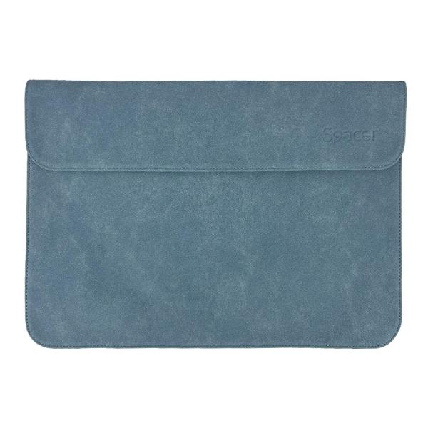 Husa spacer, pt. notebook slim de max 15.6″, 1 compartiment, piele sintetica, albastru