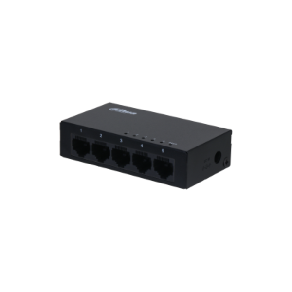 Switch dahua 5 porturi unmanaged, gigabit, pfs3005-5gt-l, interfata: 5 x 10/100/1000 mbps, capacitate: 10 gbit, packet forwarding rate: 7.44 mpps,
