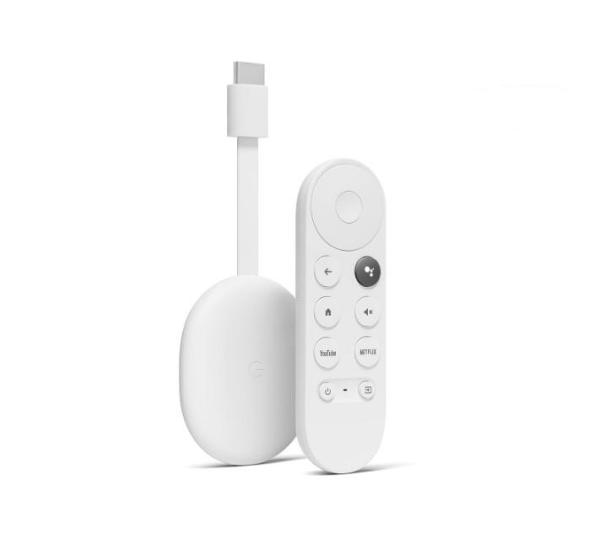 Google chromecast 4, google tv, 4k, snow