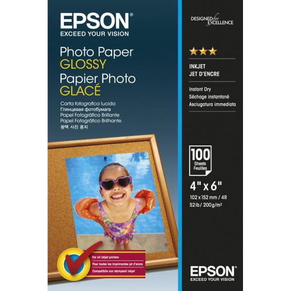 Hartie foto epson s042548, dimensiune 10x15cm, 100 coli, tip glossy, greutate 200g/m2