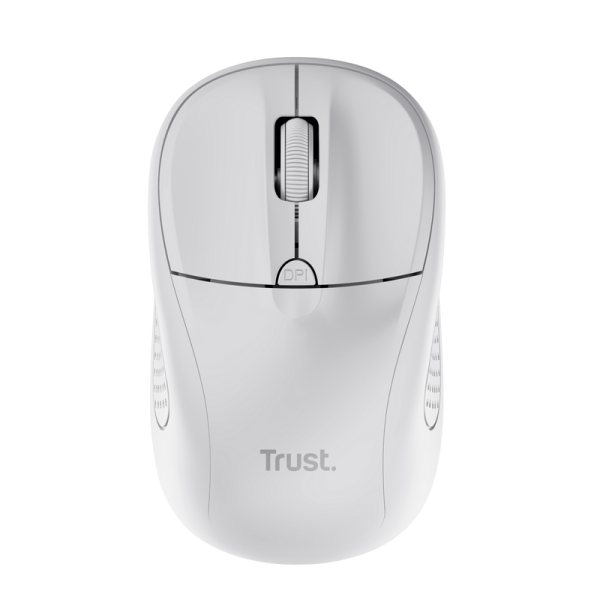 Mouse trust wireless optical rezolutie maxima 1600 dpi, 4 butoane, 2 baterii tip aaa, alb