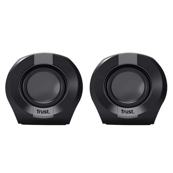 Boxe trust polo 2.0 cu fir, putere maxima 8w, audio input 3.5mm, negru