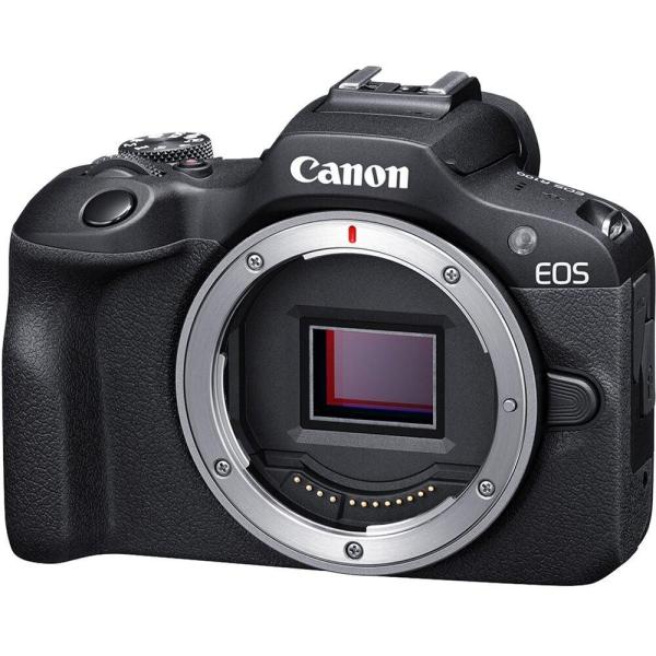 Camera foto canon eos r100 + obiectiv rf-s 18-150mm f/4.5-6.3 is stm kit, senzor cmos 22.3 x 14.9mm, 24.1 megapixeli, aspect ratio: 3:2, procesor:digic 8, montura rf, compatibilitate: rf, rf-s, (ef si ef-s cu adaptor), distanta focla: 1.6x, dual pixel cmo