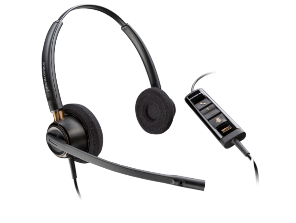 Poly encorepro 525 microsoft teams certified stereo with usb-a headset
