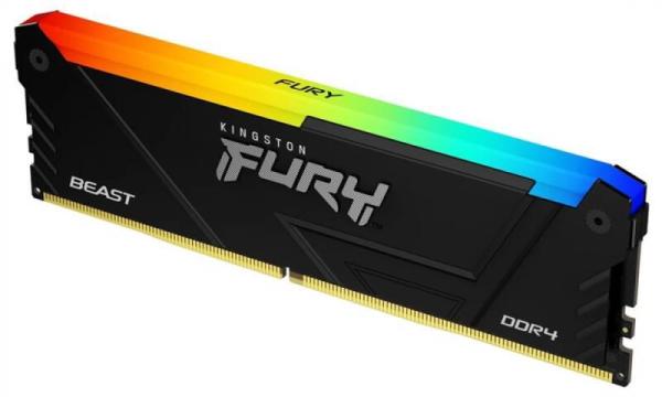 Memorie ram kingston fury beast, dimm, ddr4, 8gb, 3200mhz, cl16, 1.35v, rgb