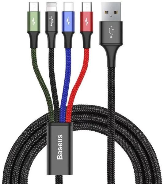 Cablu baseus ca1t4-b01 1.2m, negru