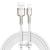 Cablu alimentare si date baseus cafule metal, fast charging data cable pt. smartphone, usb la lightning iphone 2.4a, braided, 2m, alb