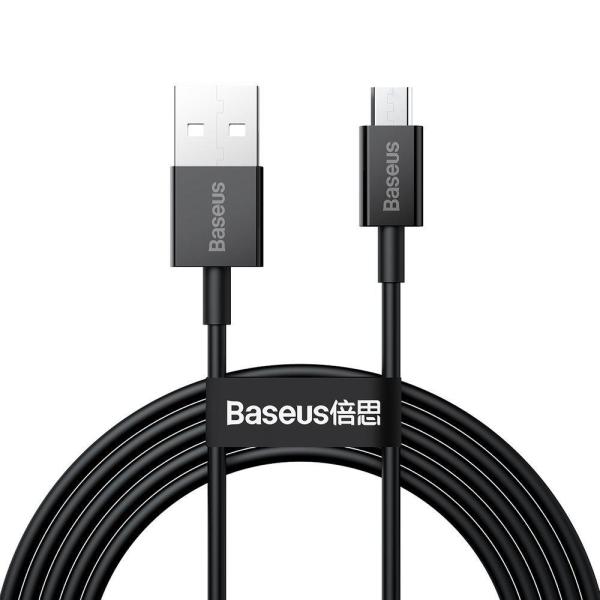 Cablu baseus superior fast charging 2m, negru