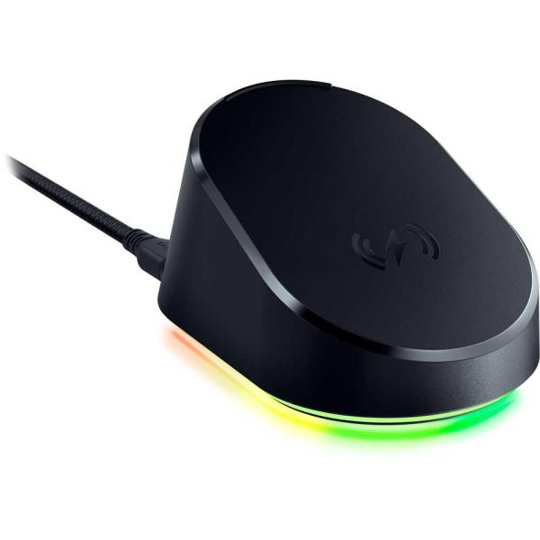 Mouse razer dock pro, iluminare razer chroma™ rgb, built-in razer™ hyperpolling 8k hz, compatibil  basilisk v3 pro, cobra pro and naga v2 pro, negru