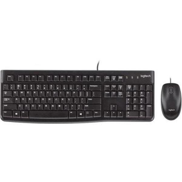 Kit logitech mk120, tastatura cu fir standard, usb 2.0 layout us intl mouse optic numar butoane/rotite scroll 3/1, negru